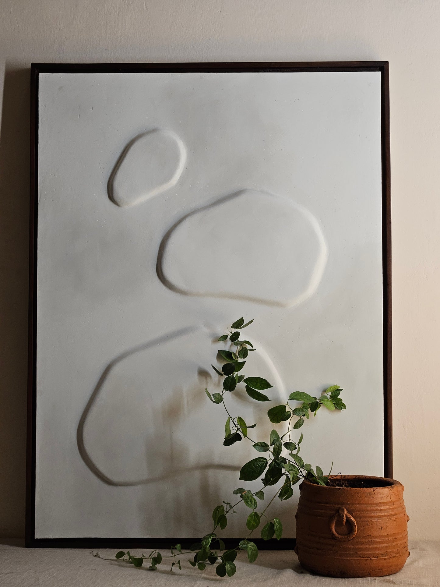 3D Abstract Painting Wooden Floating Frame