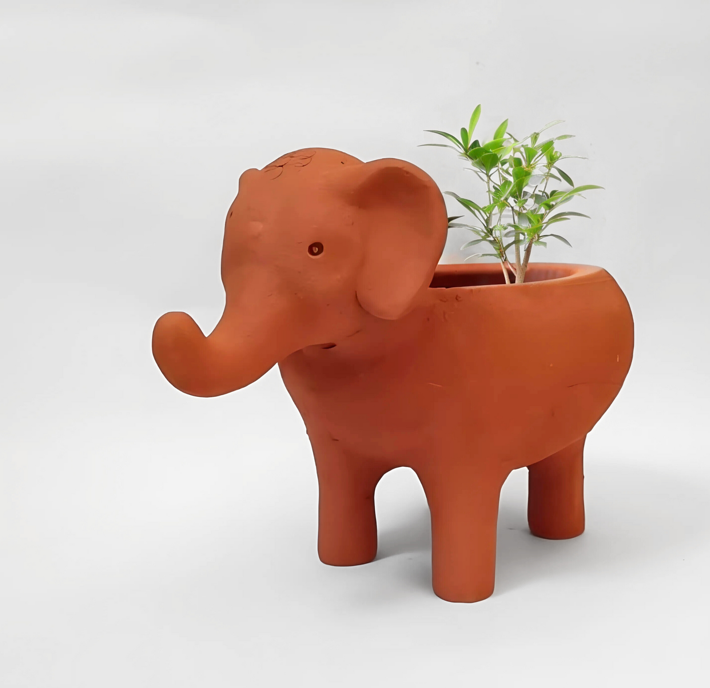 Elephant-shaped pot