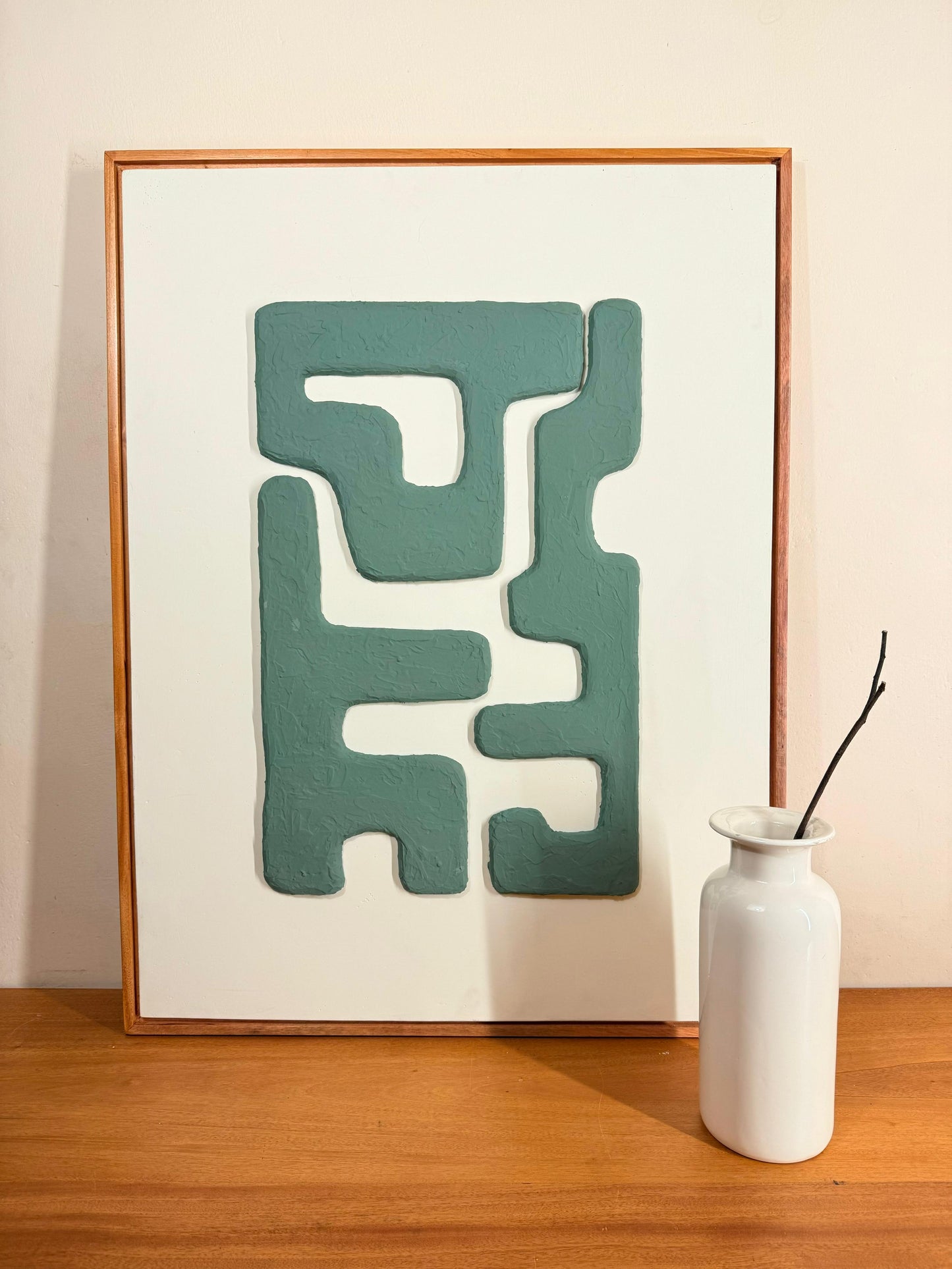 3D Abstract Wooden Floating Frame