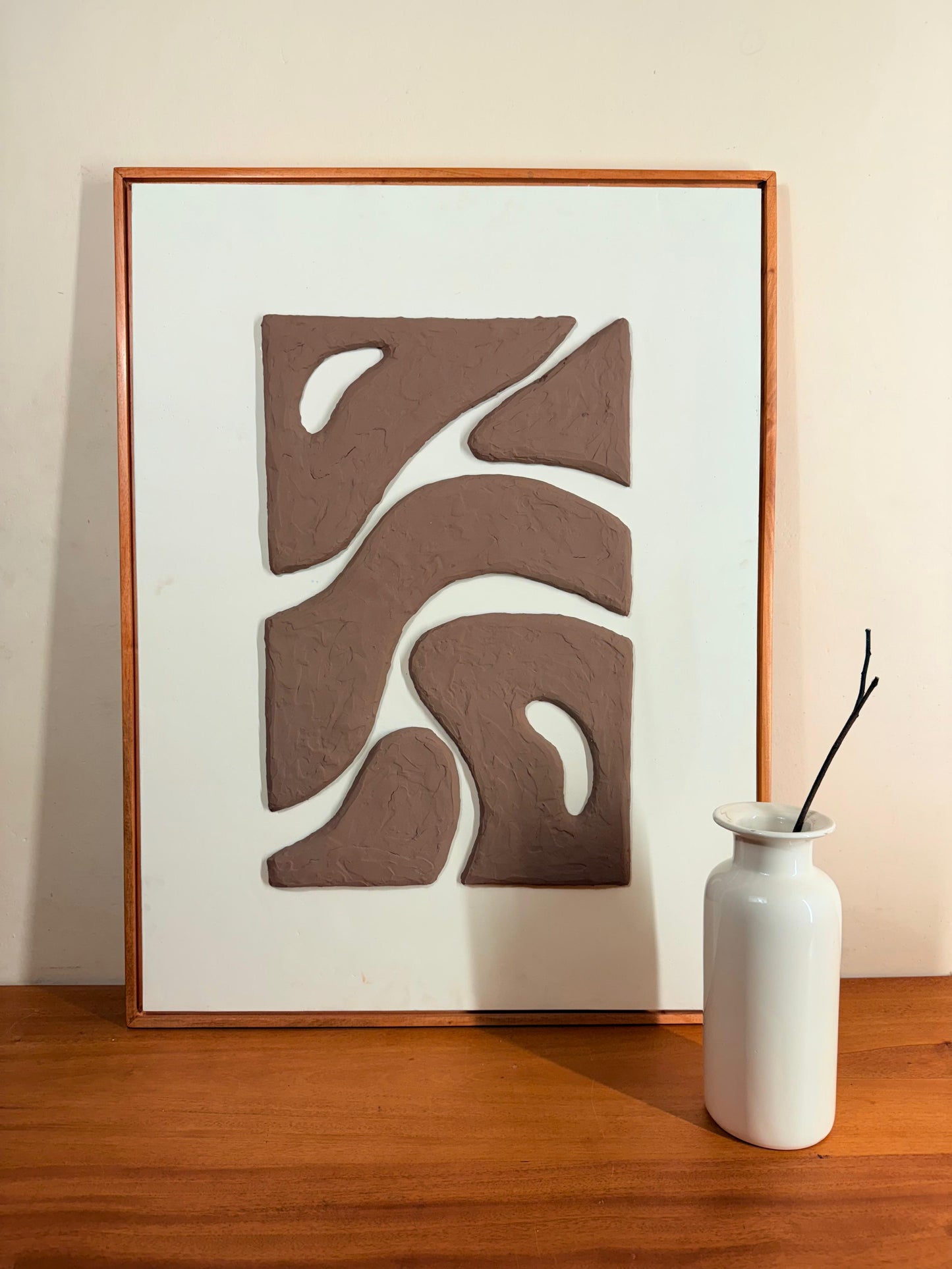 3D Abstract Painting Wooden Frame