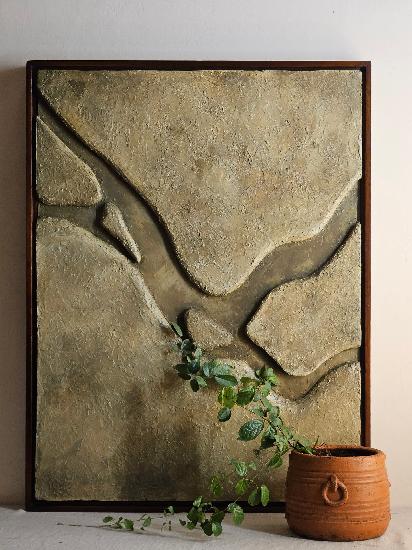 3D Abstract Wooden Floating Frame