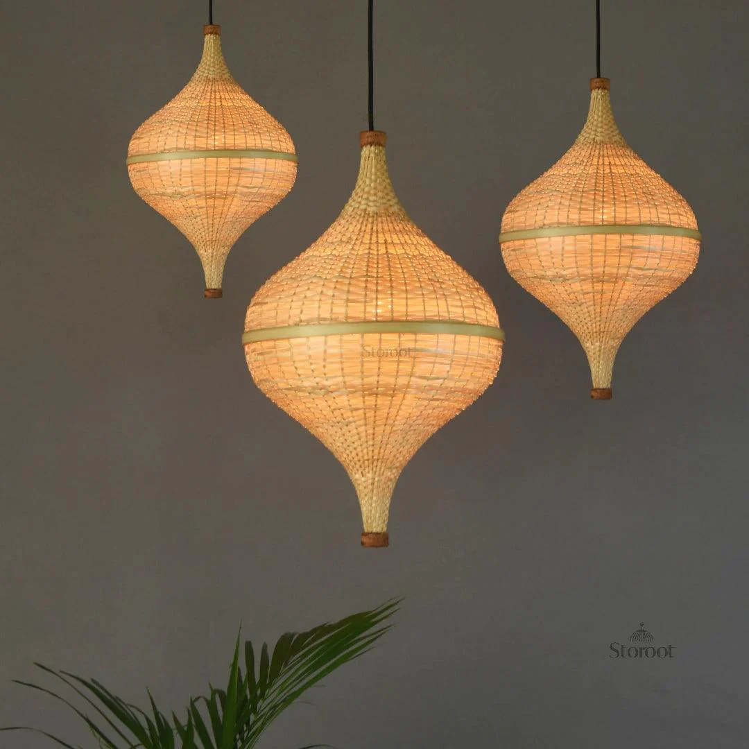 Lumi Nest Handmade Bamboo Hanging Lamp – Light for Modern Homes