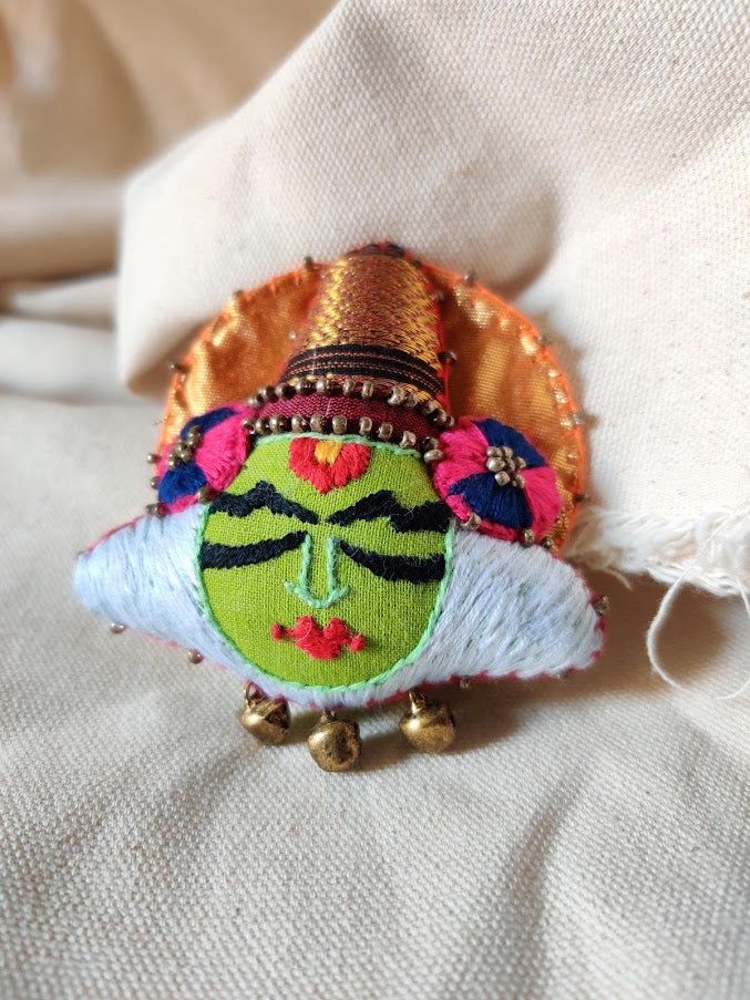 Kathakali Brooch Pin