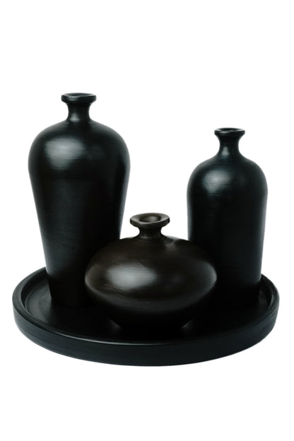 Burnished Auroral Vase Set