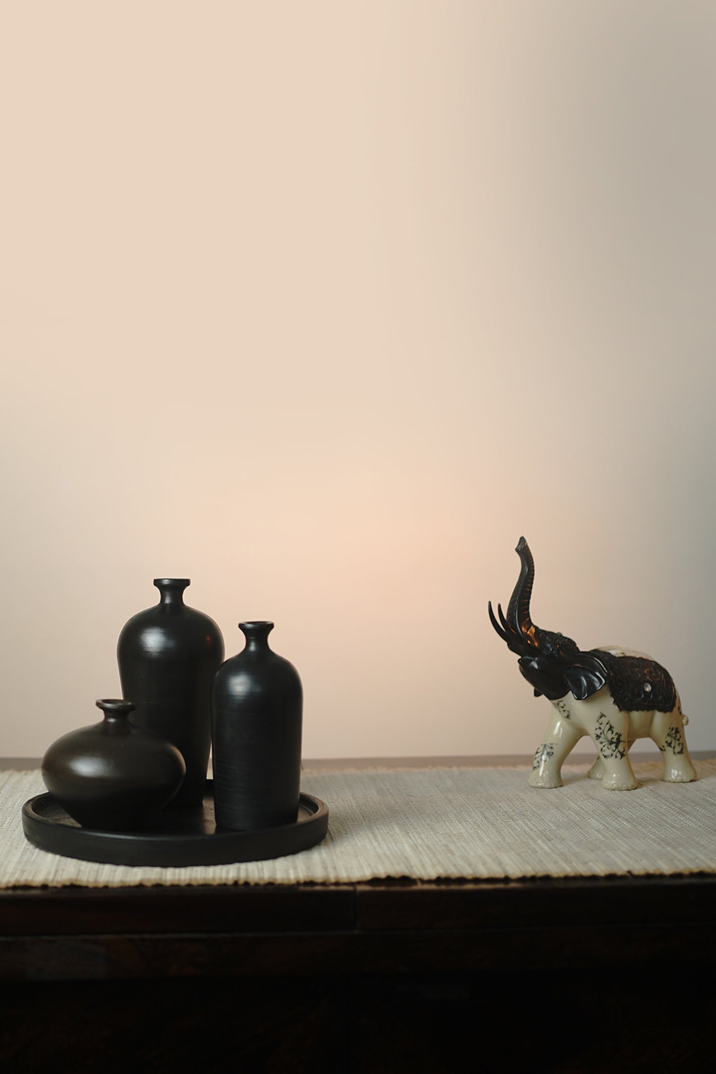 Burnished Auroral Vase Set