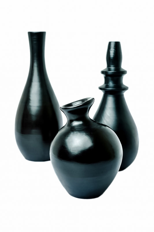 Inky Boho Vase Set