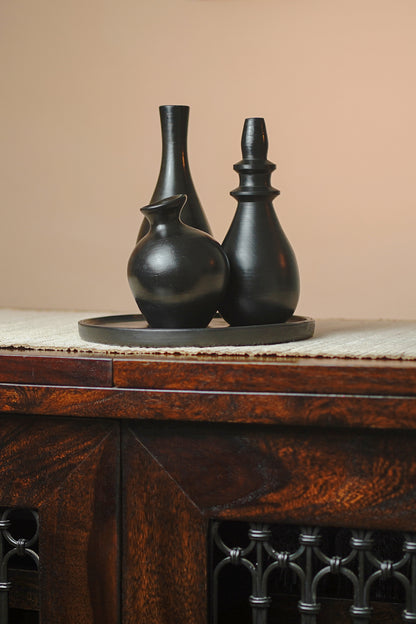 Inky Boho Vase Set