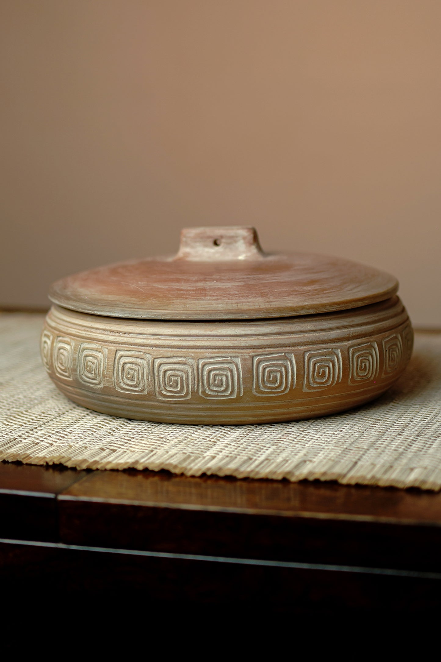 Meander Motif Terracotta Case