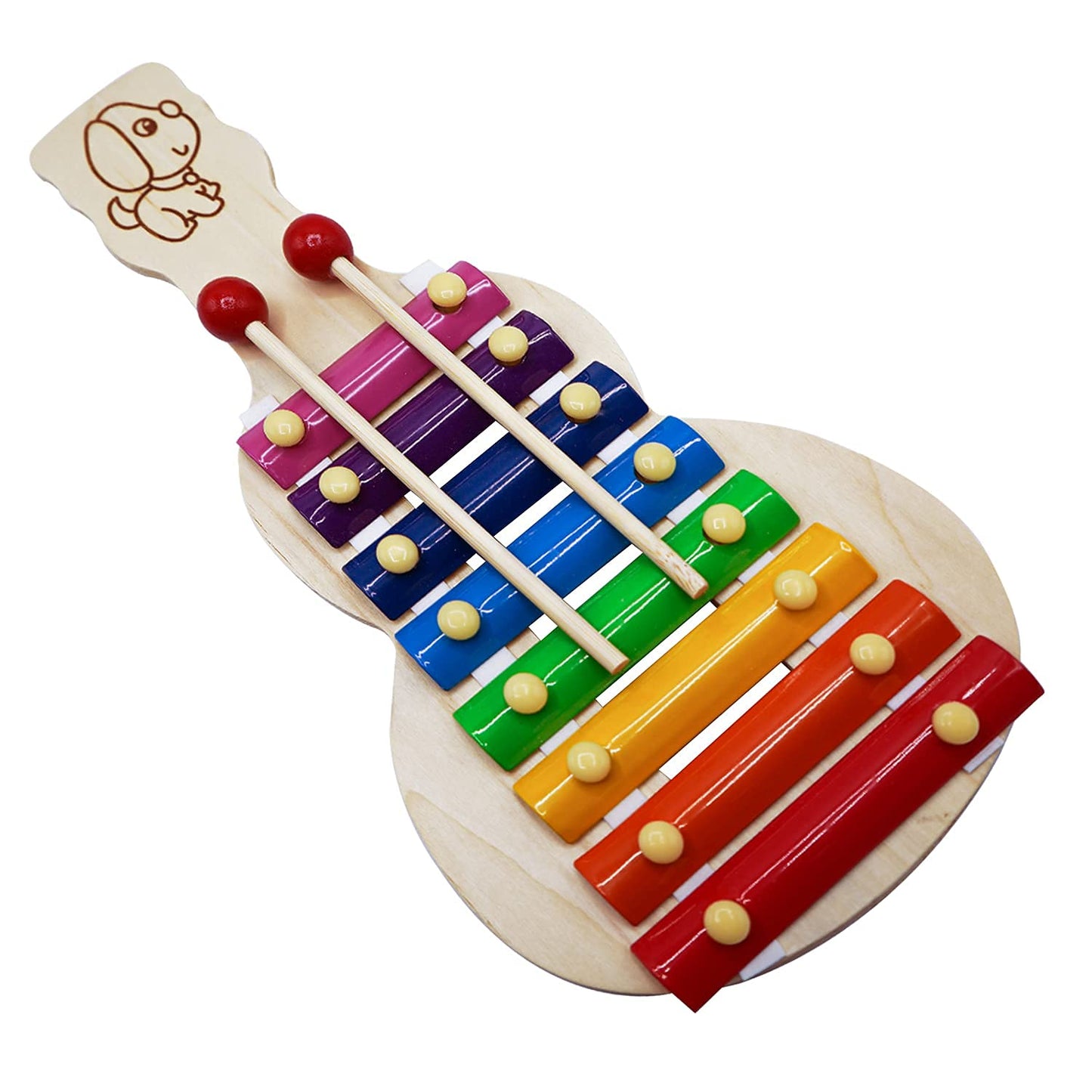 Wooden Xylophone - Musical Toy for Kids, Child Safe Mallets, Educational Development - Best Gift for Mini Musicians